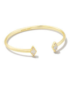 Kinsley Cuff Bracelet Gold in Iridescent Drusy