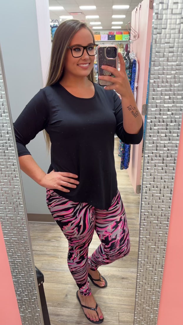 Lulu B Print Ankle Legging