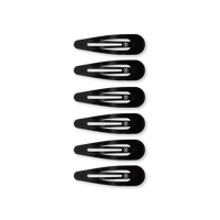 Snap Clip (6 Count) - Jet Black
