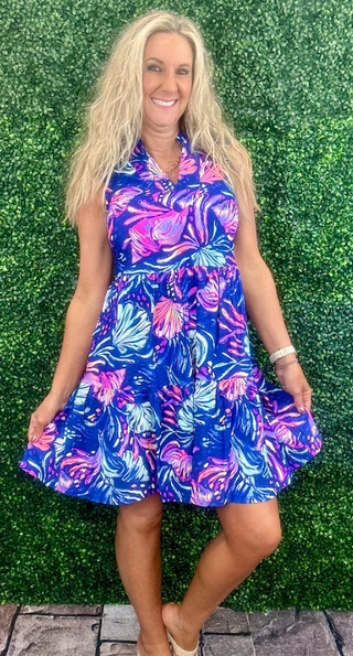 Kendall Sleeveless Tiered Dress - Shell Me About It