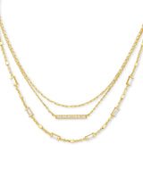 4217717790 Addison Triple Strand Necklace in Gold
