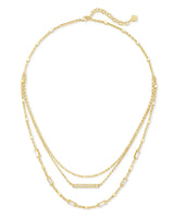 4217717790 Addison Triple Strand Necklace in Gold
