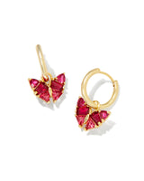 Blair Butterfly Huggie Earring Gold Cranberry Mix
