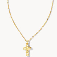 9608800869 Cross Pendant Necklace in Gold