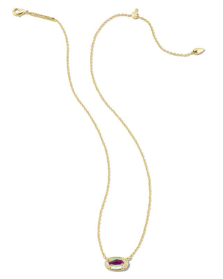 Grayson Short Necklace Gold in Dichroic Glass