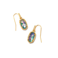 Lee Gold Drop Earrings in Lilac Abalone