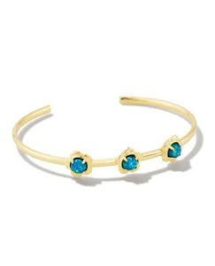 Susie Cuff Bracelet Gold in Marine Opal