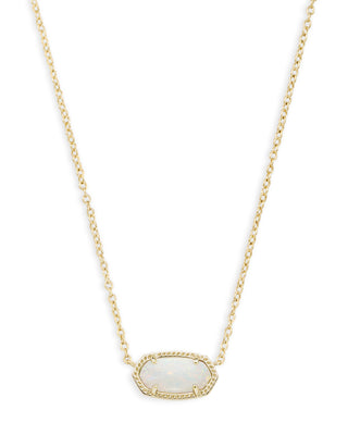 kendra scott necklace 
Elisa Gold Pendant Necklace in White Opal