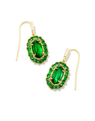 Lee Gold Crystal Frame Drop Earrings in Kelly Green Illusion
kendra scott 
kendra scott earrings 
kendra scott crystal