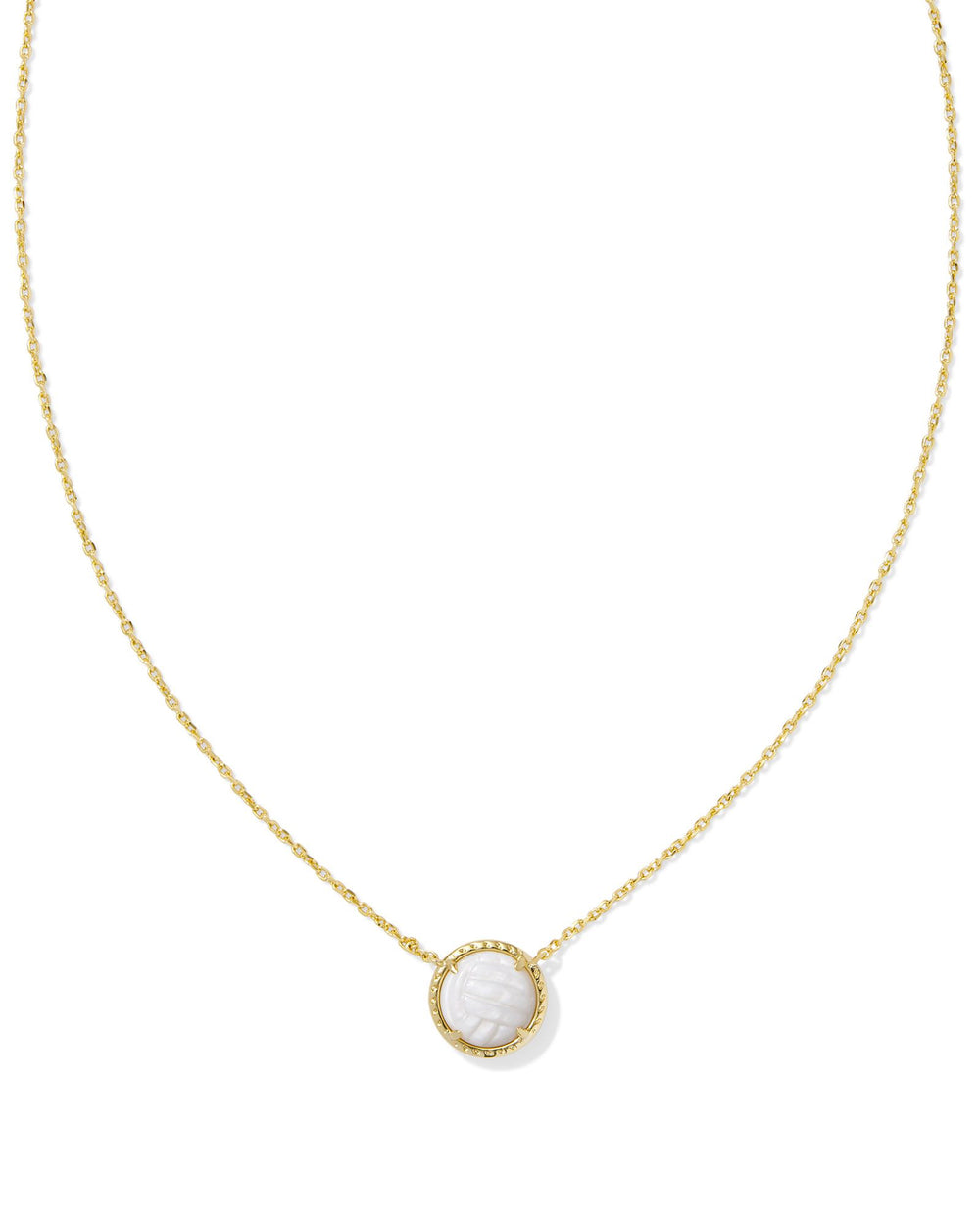 Volleyball Gold Short Pendant Necklace in White Mother-of-Pearl
kendra scott 
kendra scott sports 