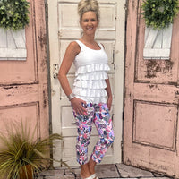 Stay cool & protected with UPF 50 capris made from cooling fabric. With a 25" inseam, they’re perfect for all-day summer comfort and style!