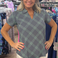 Lulu B V-Neck Collared Top offers UPF 50+, wrinkle-free comfort, and polished style—perfect for travel, sun, and effortless everyday wear.
