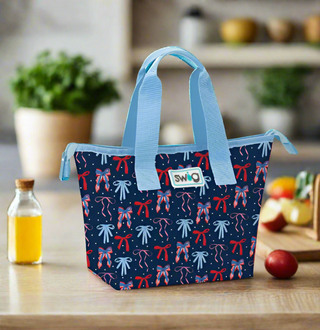 The Lunchi Lunch Bag is lightweight, waterproof & folds flat! With a zip closure, BPA-free lining & roomy design, it keeps food fresh & ready on the go.


Swig Lunch Tote