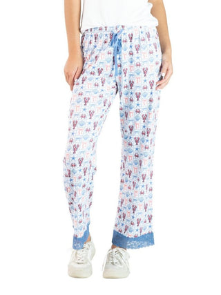 Lounge Pajama Pants - Lobster Stamps (LOBPTCH)