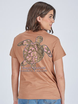 Simply Southern tracking turtle tee with QR code to track your sea turtle.
