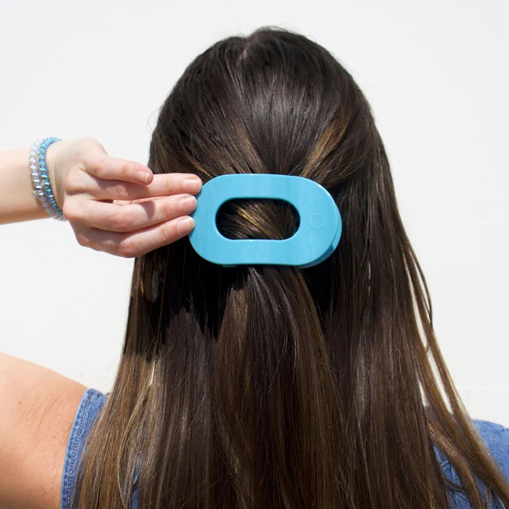 Teleties Flat Round Clip - Summer Sky | Sweet Southern Charm