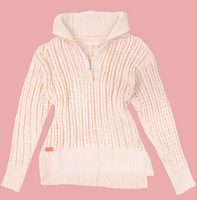 Quarter Zip Soft Sweater - Parch
