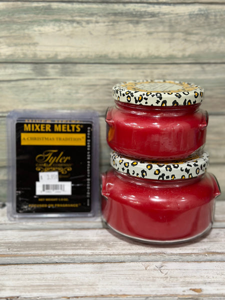 Experience luxury with Tyler Candles! Hand-poured, long-lasting, and richly scented, these candles fill your space with opulent fragrance. Shop your favorite scents today!







