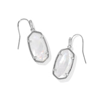 Dani Silver Ivory Mother of Pearl Drop Earrings
