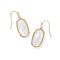 Dani Gold Ivory Mother of Pearl Drop Earrings