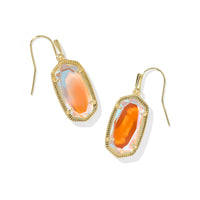 Dani Gold Dichroic Glass Drop Earrings