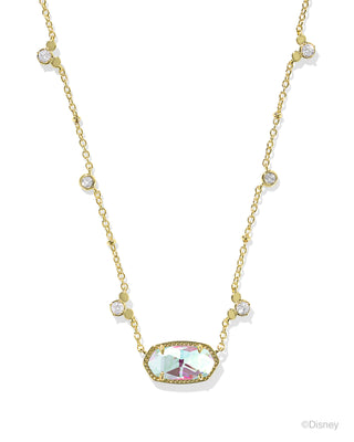 Disney | Kendra Scott Gold Mickey Mouse Elisa Pendant Necklace in Dichroic Glass