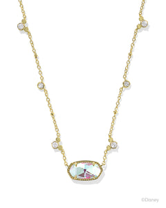 Disney | Kendra Scott Gold Mickey Mouse Elisa Pendant Necklace in Dichroic Glass