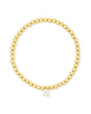 Cailin Stretch Bracelet Gold in Ivory Mother of Pearl