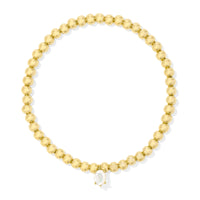 Cailin Stretch Bracelet Gold in Ivory Mother of Pearl