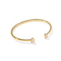 Emilie Cuff Bracelet Gold in Iridescent Drusy