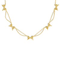 Bow GOLD Strand Necklace