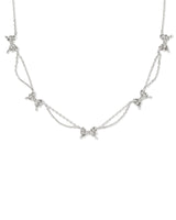 Bow SILVER Strand Necklace
