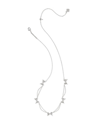 Bow SILVER Strand Necklace