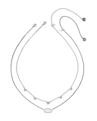 Dolly Parton x Kendra Scott Vintage Silver Elisa Butterfly Multi Strand Necklace