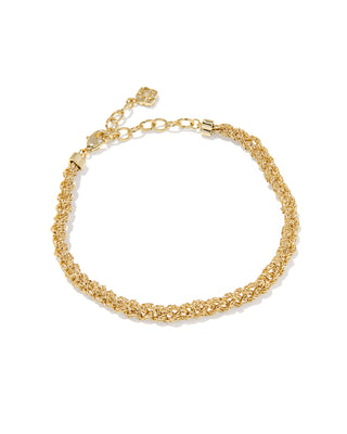 Gabriella Gold Braid Chain Bracelet