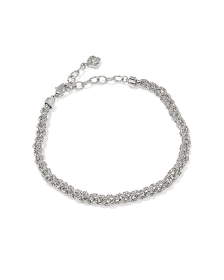 Gabriella Silver Braid Chain Bracelet