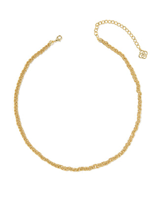 Gabriella Gold Braided Chain Necklace