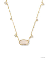 Disney | Kendra Scott Gold Mickey Mouse Elisa Pendant Necklace in Iridescent Drusy
