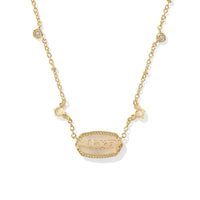 Disney | Kendra Scott Gold Mickey Mouse Elisa Pendant Necklace in Iridescent Drusy