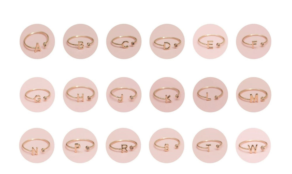 Luxe Initial Rings