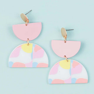 Maxi Yellow Setting Sun Earring