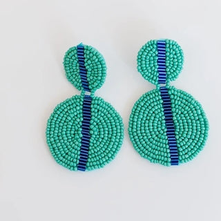 Colleen Green/Navy Earrings