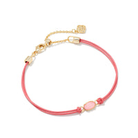 Emilie Corded Bracelet - Light Pink Drusy