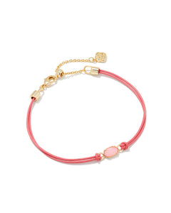 Emilie Corded Bracelet - Light Pink Drusy