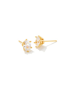 Cailin Gold Crystal Stud Earring