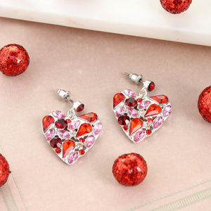 Jewel Heart Earrings