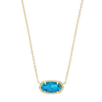 Elisa Gold Pendant Necklace In Bronze Veined Turquoise
Elisa Gold Pendant Necklace

Elevate your everyday style with the Elisa Gold Pendant Necklace—your new go-to accessory. Featuring a dainty stone on a delicate gold chain, this timeless piece effortlessly complements any outfit, from casual chic to evening elegance. Whether worn solo or layered, it adds just the right touch of sparkle and sophistication.