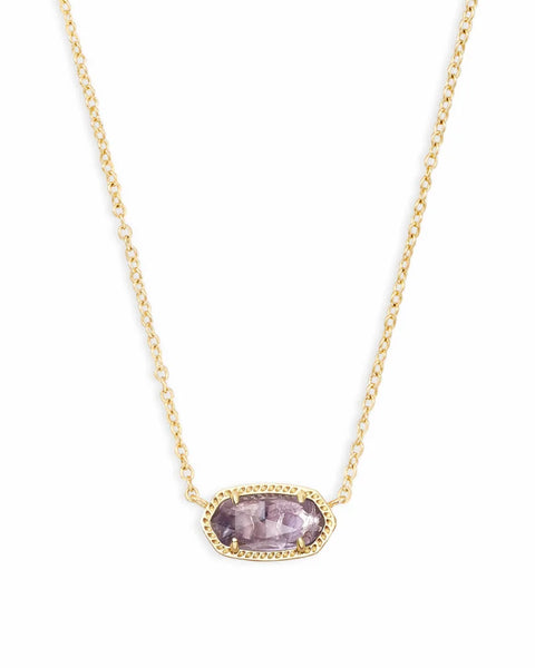 Elisa Gold Pendant Necklace In Purple Amethyst
Elevate your everyday style with the Elisa Gold Pendant Necklace—your new go-to accessory. Featuring a dainty stone on a delicate gold chain, this timeless piece effortlessly complements any outfit, from casual chic to evening elegance. Whether worn solo or layered, it adds just the right touch of sparkle and sophistication.