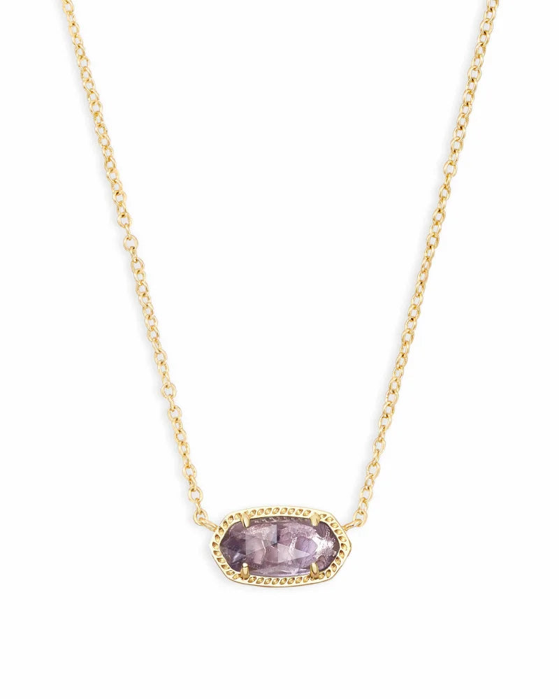 Elisa Gold Pendant Necklace In Purple Amethyst
Elevate your everyday style with the Elisa Gold Pendant Necklace—your new go-to accessory. Featuring a dainty stone on a delicate gold chain, this timeless piece effortlessly complements any outfit, from casual chic to evening elegance. Whether worn solo or layered, it adds just the right touch of sparkle and sophistication.