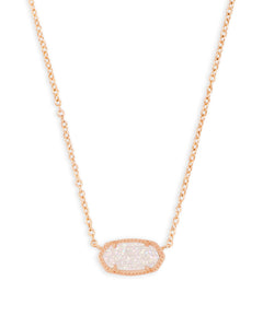 Elisa Rose Gold Pendant Necklace
Kendra Scott Necklace
Elevate your everyday style with the Elisa Rose Gold Pendant Necklace—your new go-to accessory. Featuring a dainty stone on a delicate rose gold chain, this timeless piece effortlessly complements any outfit, from casual chic to evening elegance. Whether worn solo or layered, it adds just the right touch of sparkle and sophistication.